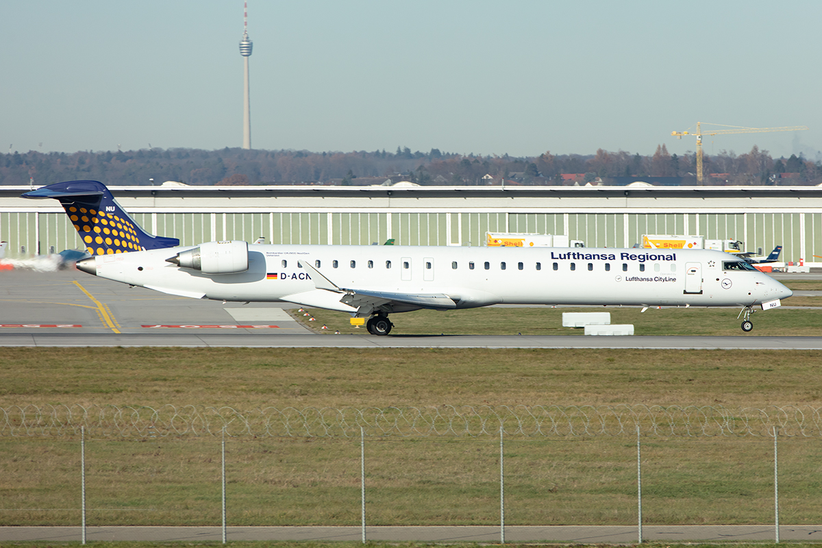 Lufthansa - CityLine, D-ACNU, Bombardier, CRJ-900, 03.12.2019, STR, Stuttgart, Germany




