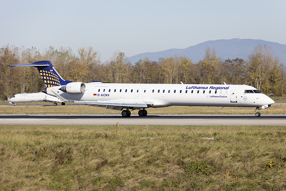 Lufthansa - CityLine, D-ACNV, Bombardier, CRJ-900, 31.10.2017, BSL, Basel, Switzerland 


