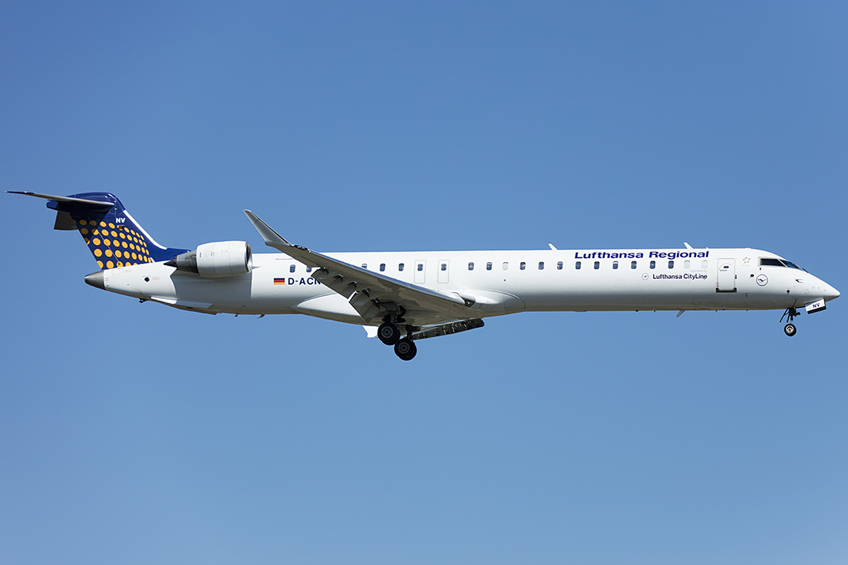 Lufthansa - CityLine, D-ACNV, Bombardier, CRJ-900, 19.04.2019, FRA, Frankfurt, Germany 


