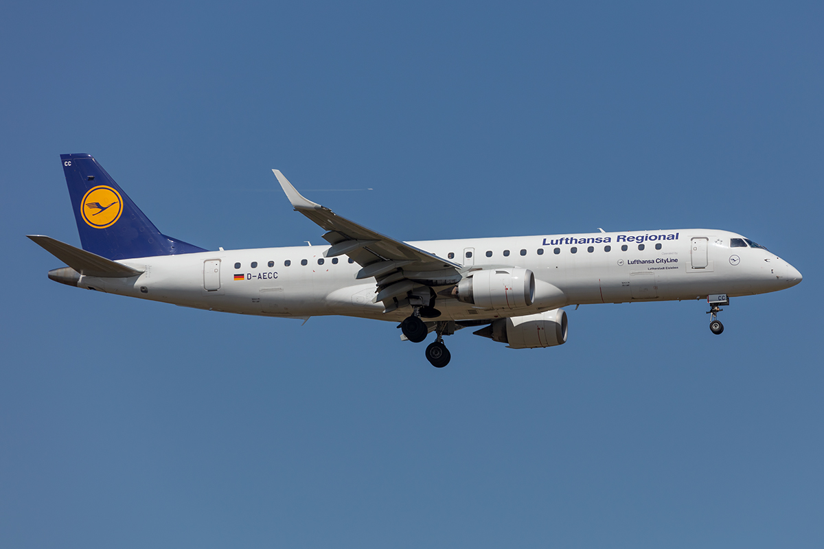 Lufthansa CityLine, D-AECC, Embraer, ERJ-190, 27.04.2021, FRA, Frankfurt, Germany