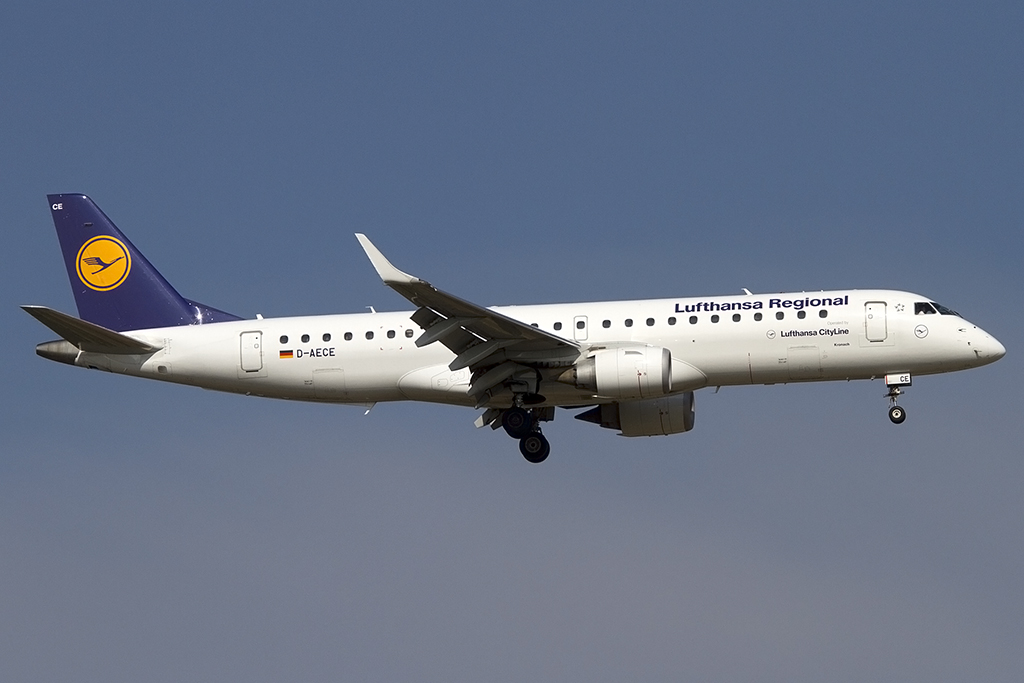 Lufthansa - CityLine, D-AECE, Embraer, ERJ-190, 28.09.2013, FRA, Frankfurt, Germany 



