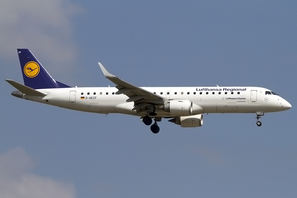 Lufthansa - CityLine, D-AECF, Embraer, ERJ-190, 04.05.2014, FRA, Frankfurt, Germany 


