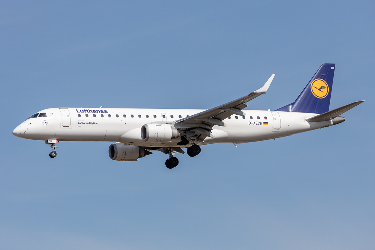 Lufthansa CityLine, D-AECH, Embraer, ERJ-190, 29.03.2021, FRA, Frankfurt, Germany