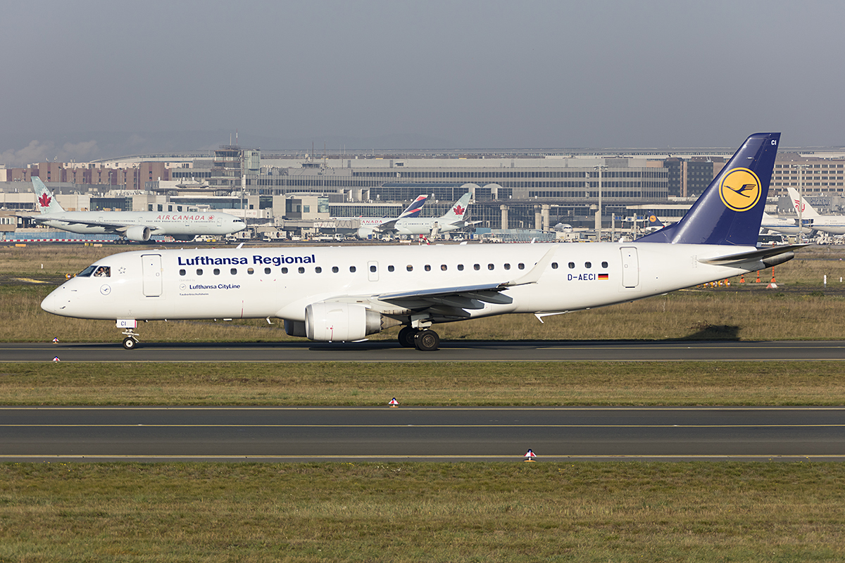 Lufthansa - CityLine, D-AECI, Embraer, ERJ-190, 17.10.2017, FRA, Frankfurt, Germany


