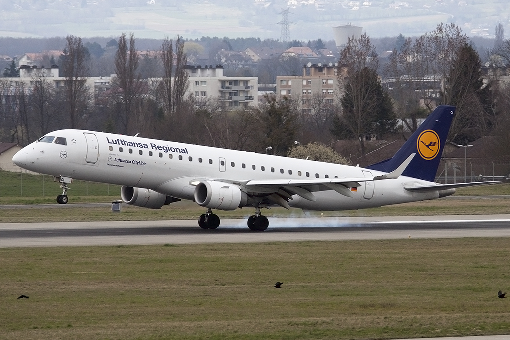 Lufthansa - CityLine, D-AECI, Embraer, ERJ-190, 28.03.2015, GVA, Geneve, Switzerland 





