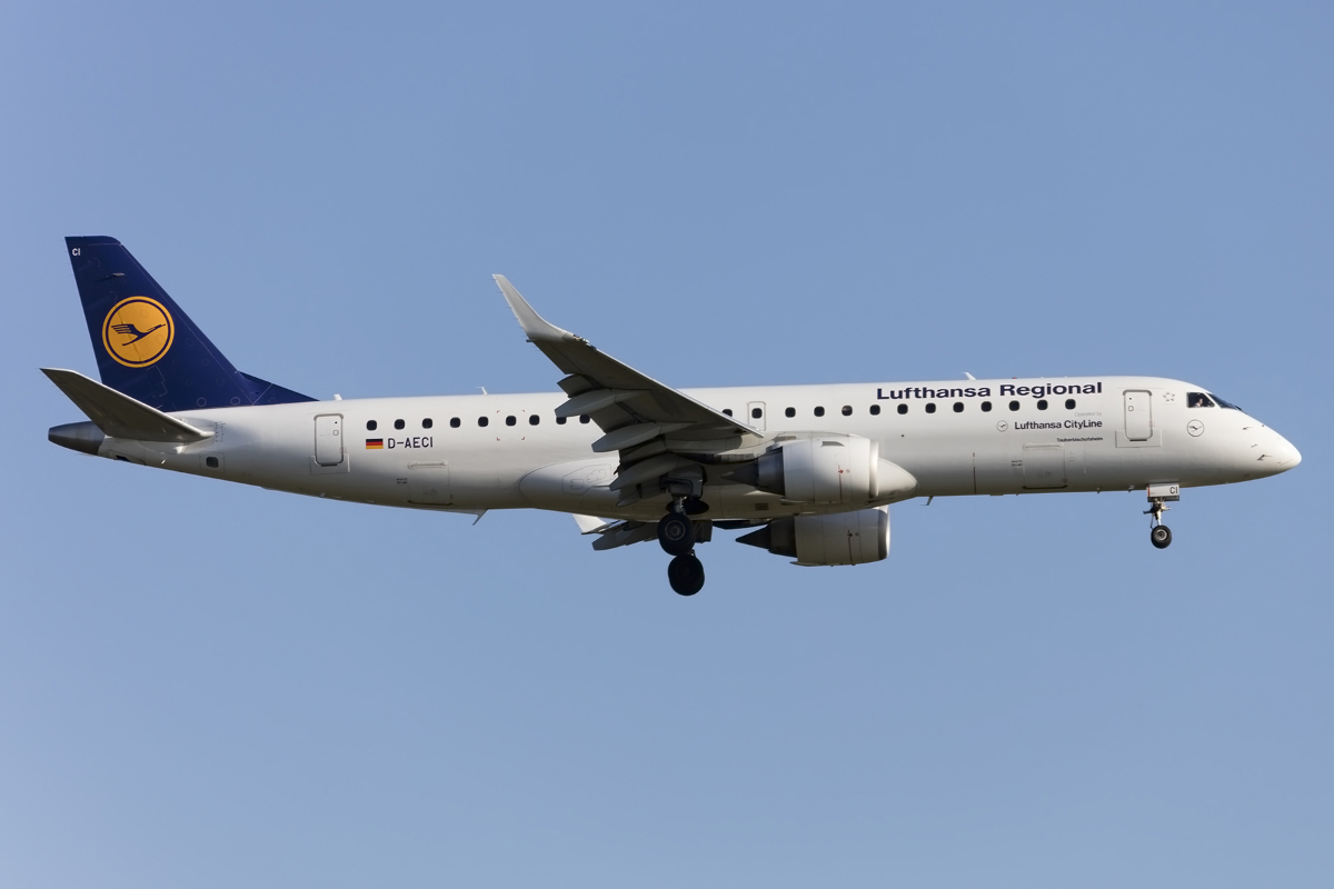 Lufthansa - CityLine, D-AECI, Embraer, ERJ-190, 05.05.2016, FRA, Frankfurt, Germany 



