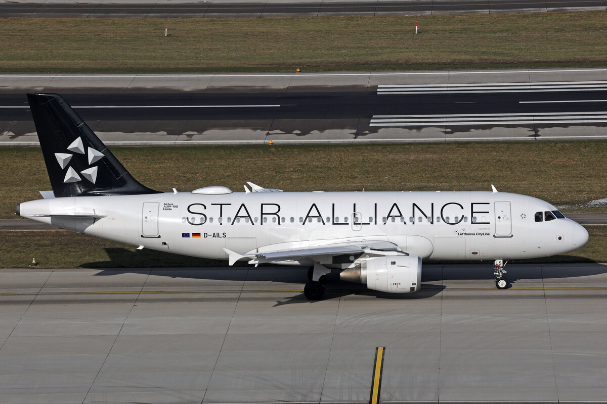 Lufthansa CityLine, D-AILS, Airbus A319-114, msn: 729,  Heide , 16.Januar 2024, ZRH Zürich, Switzerland.