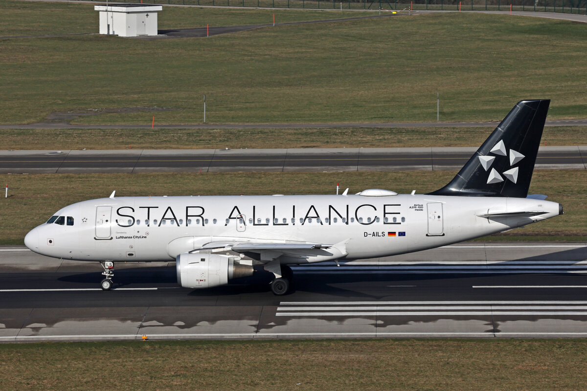 Lufthansa CityLine, D-AILS, Airbus A319-114, msn: 729,  Heide , 16.Januar 2024, ZRH Zürich, Switzerland.