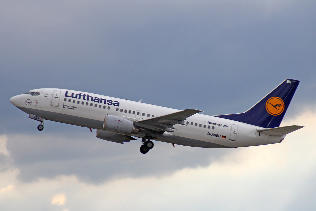 Lufthansa, D-ABEH, Boeing 737-330,  Bad Kissingen , 15.Juli 2016, ZRH Zrich, Switzerland.