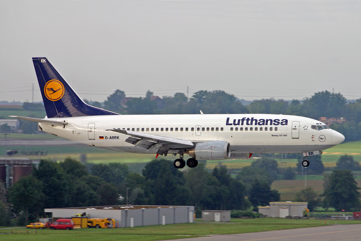 Lufthansa, D-ABEK, Boeing B737-330, msn: 25414/2164,  Wuppertal , 06.September 2008, ZRH Zürich, Switzerland.