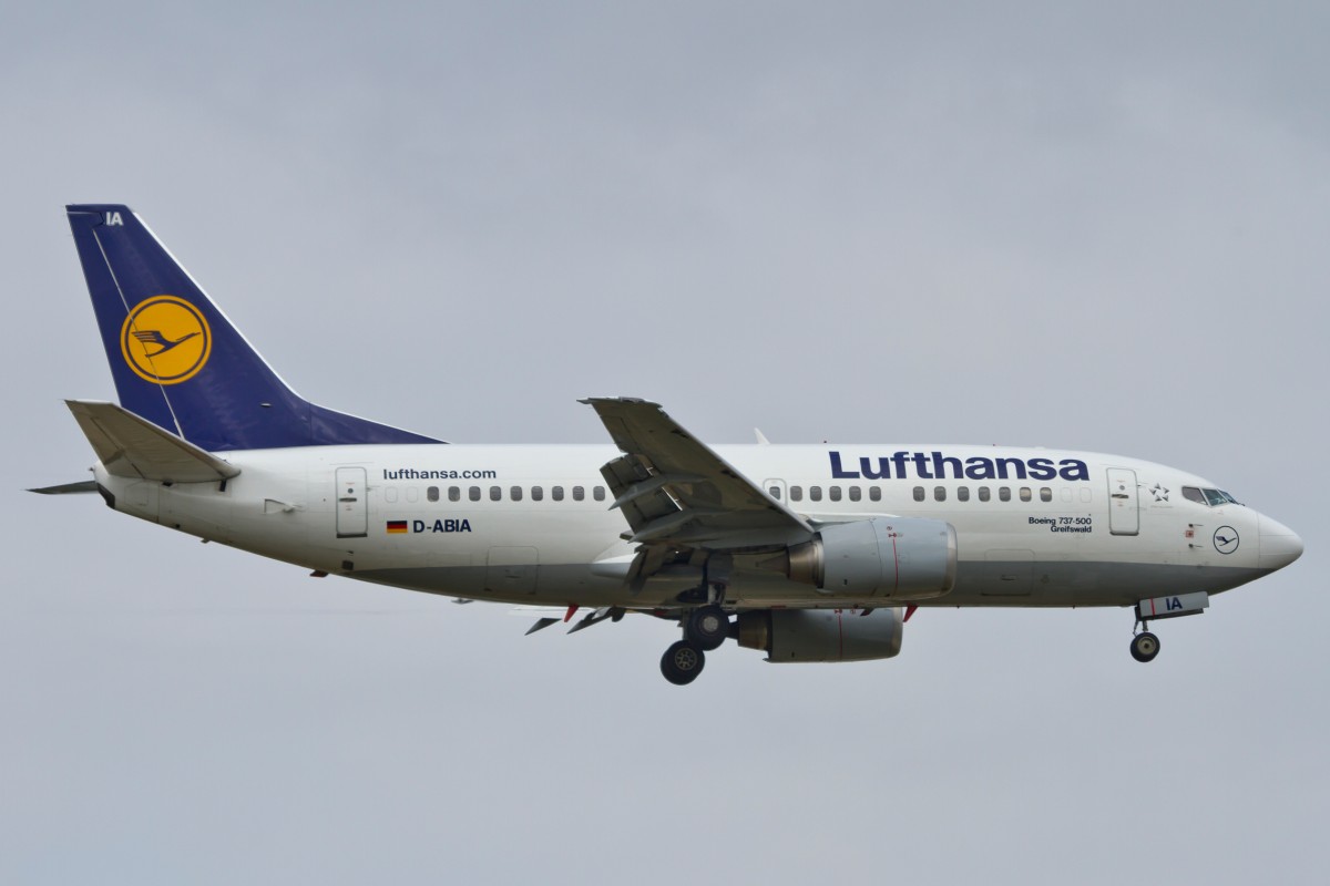 Lufthansa, D-ABIA  Greifswald , Boeing, 737-500, 15.09.2014, FRA-EDDF, Frankfurt, Germany