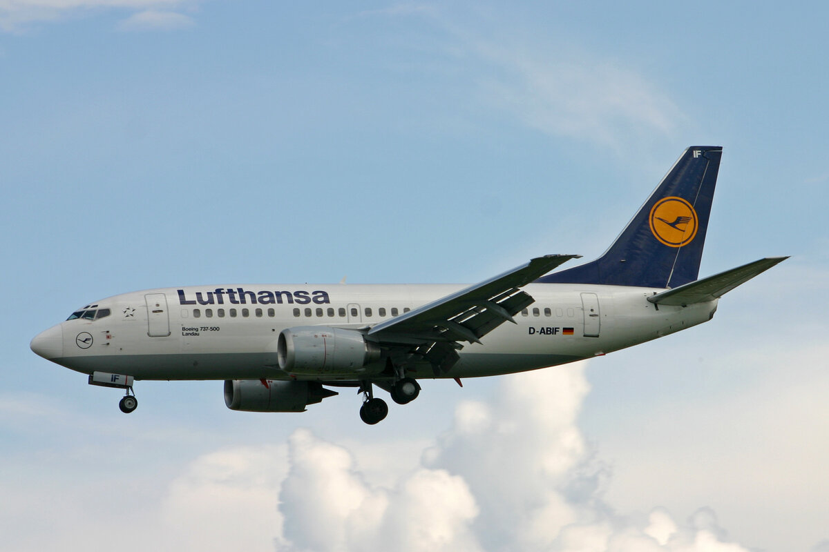 Lufthansa, D-ABIF, Boeing B737-530, msn: 24820/1985,  Landau , 11.Juni 2008, GVA Genève, Switzerland.
