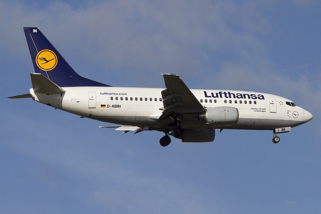 Lufthansa, D-ABIN, Boeing, B737-530, 08.02.2015, FRA, Frankfurt, Germany 


