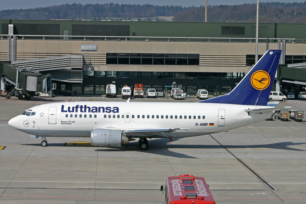 Lufthansa, D-ABIP, Boeing B737-530, msn: 24940/2034,  Oberhausen , 09.April 2007, ZRH Zürich, Switzerland.