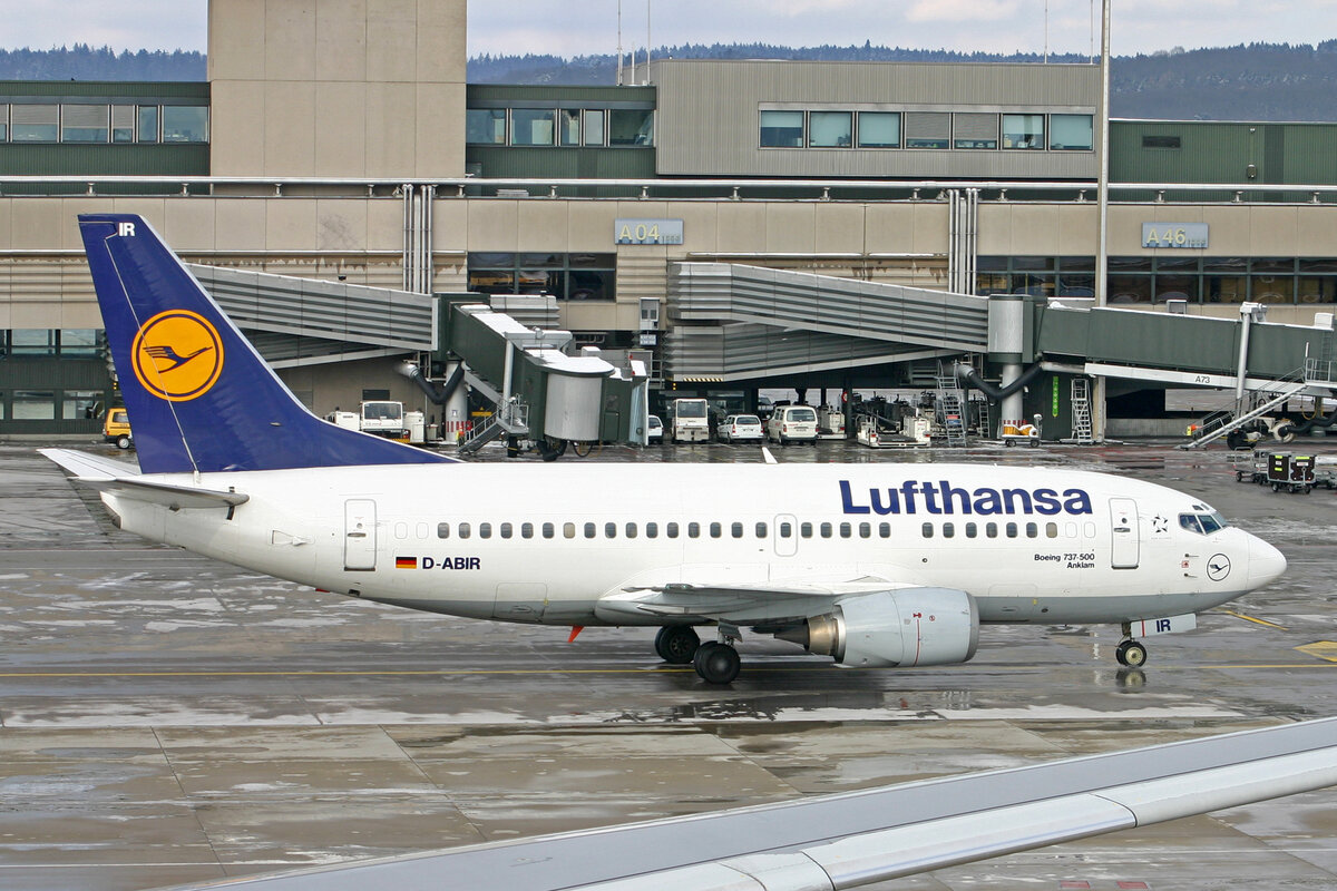 Lufthansa, D-ABIR, Boeing B737-530, msn: 24941/2042,  Anklam , 26.Januar 2007, ZRH Zürich, Switzerland.