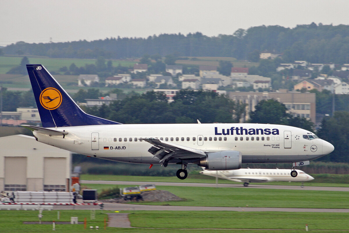 Lufthansa, D-ABJD, Boeing B737-530, msn: 25309/2122,  Freising , 06.September 2008, ZRH Zürich, Switzerland.