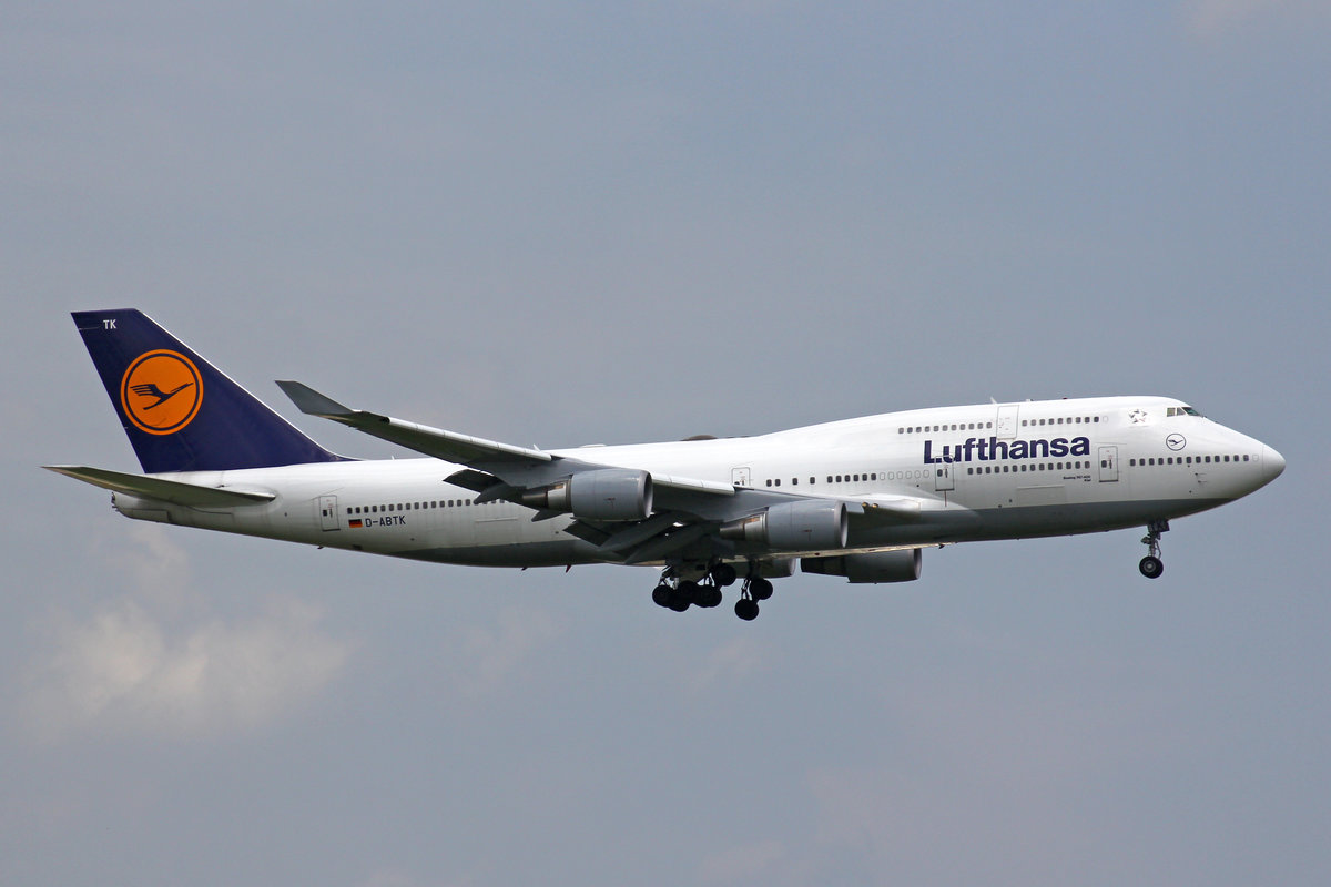 Lufthansa, D-ABTK, Boeing 747-430, 09.August 2016,  Kiel , BKK Bangkok Suvarnabhumi, Thailand.