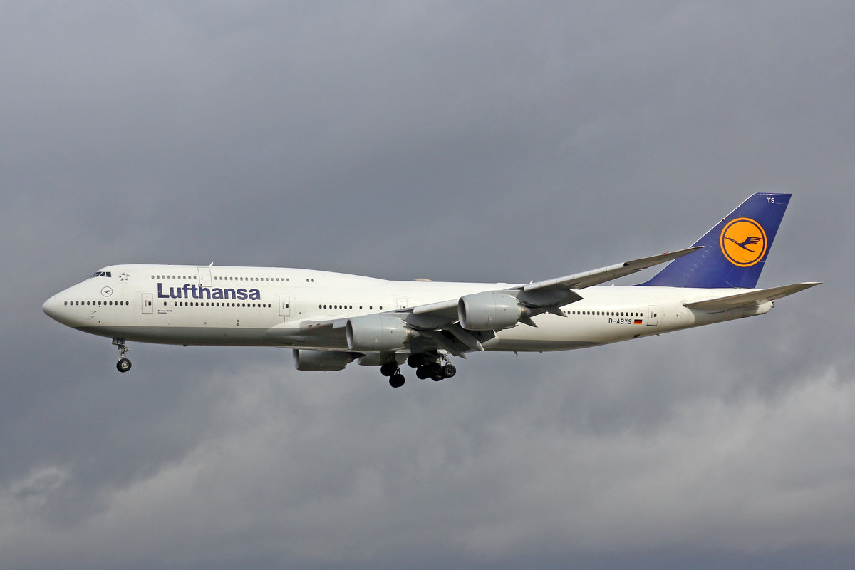 Lufthansa, D-ABYS, Boeing 747-830, msn: 37843/1512,  Dresden , 28,September 2019, FRA Frankfurt, Germany.