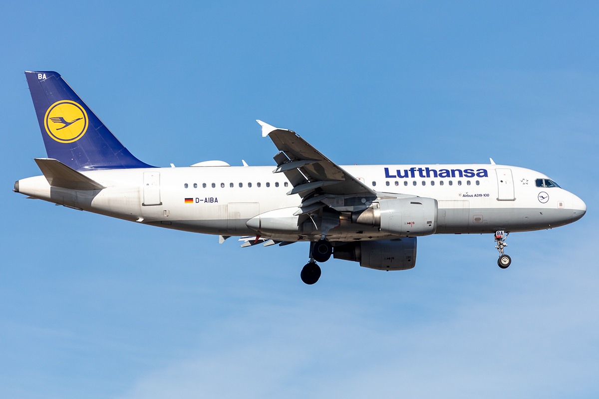 Lufthansa, D-AIBA, Airbus, A319-112, 14.02.2021, FRA, Frankfurt, Germany



