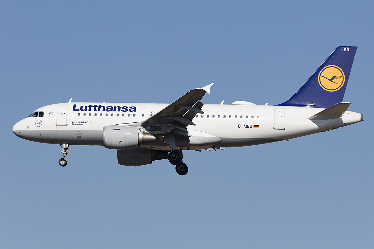 Lufthansa, D-AIBD, Airbus, A319-112, 14.10.2018, FRA, Frankfurt, Germany 


