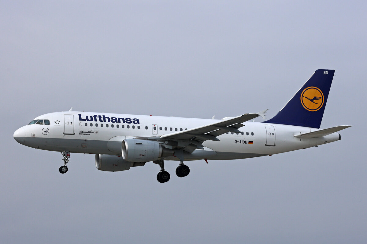 Lufthansa, D-AIBD, Airbus A319-112, msn: 4455 ,  Pirmasens , 28.März 2025, ZRH Zürich, Switzerland.