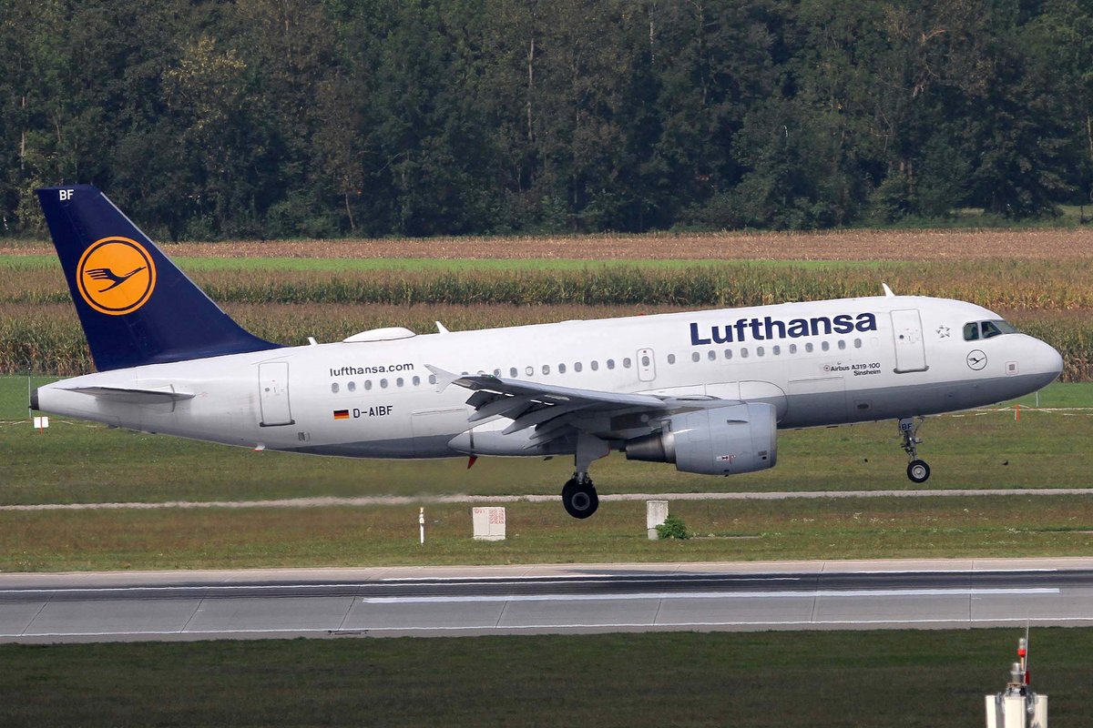 Lufthansa, D-AIBF, Airbus, A 319-112,  Sinsheim , MUC-EDDM, München, 05.09.2018, Germany