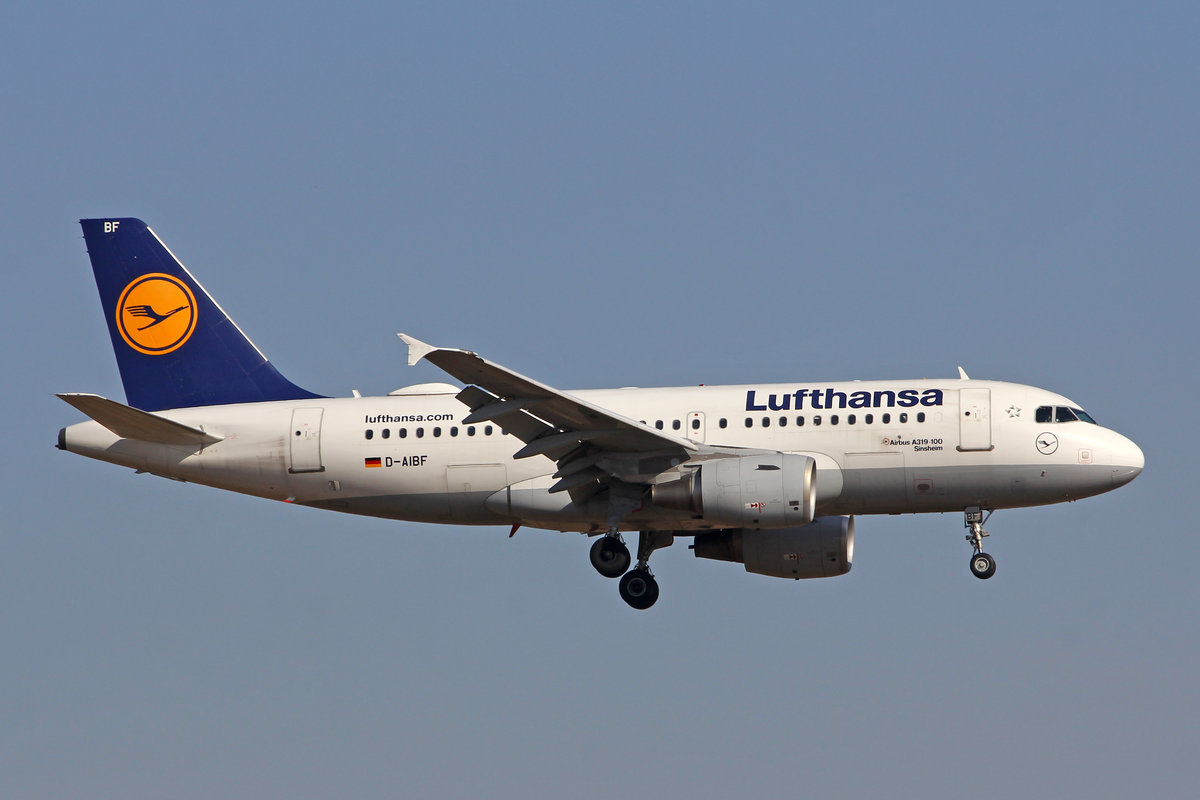 Lufthansa, D-AIBF, Airbus, A319-112, msn: 4796,  Sinsheim , 21.Februar 2019, ZRH Zürich, Switzerland.