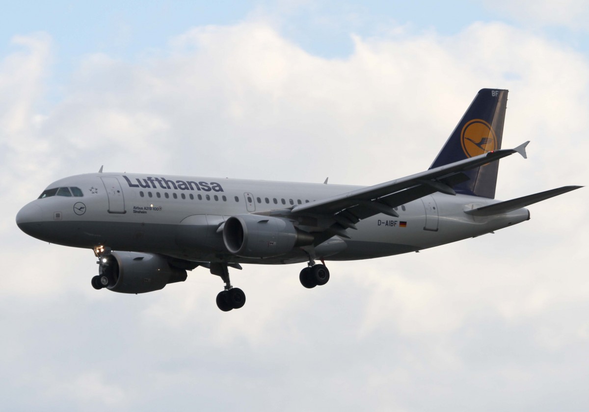 Lufthansa, D-AIBF  Sinsheim , Airbus, A 319-100, 18.04.2014, FRA-EDDF, Frankfurt, Germany



