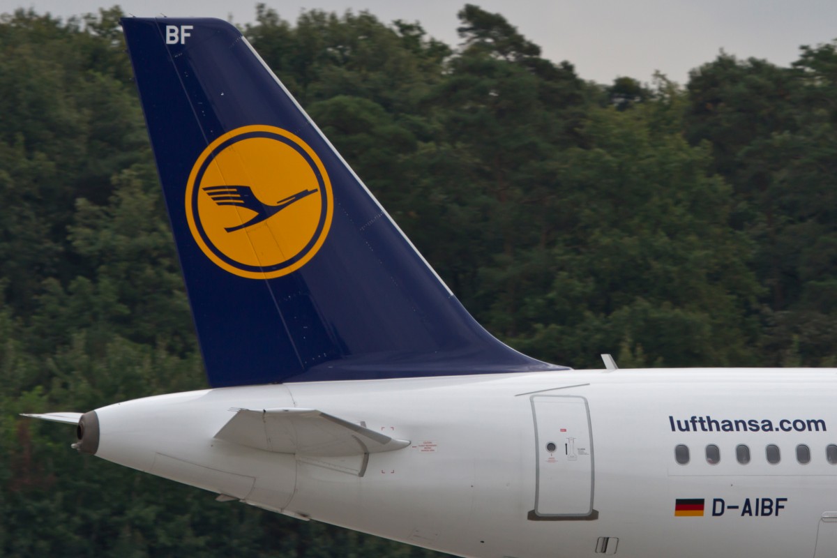 Lufthansa, D-AIBF  Sinsheim , Airbus, A 319-100 (Seitenleitwerk/Tail), 15.09.2014, FRA-EDDF, Frankfurt, Germany 