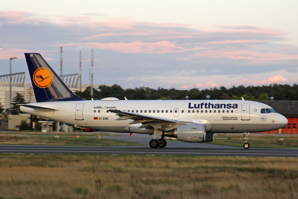 Lufthansa, D-AIBI, Airbus A319-112, msn: 5284,  Frankenthal (Pfalz) , 28,September 2019, FRA Frankfurt, Germany.
