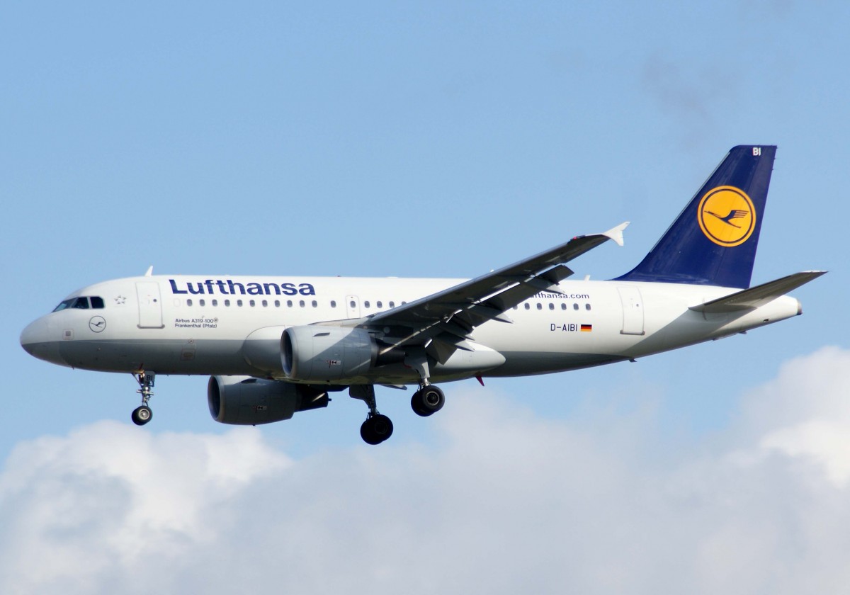 Lufthansa, D-AIBI  Frankenthal/Pfalz , Airbus, A 319-100, 18.04.2014, FRA-EDDF, Frankfurt, Germany