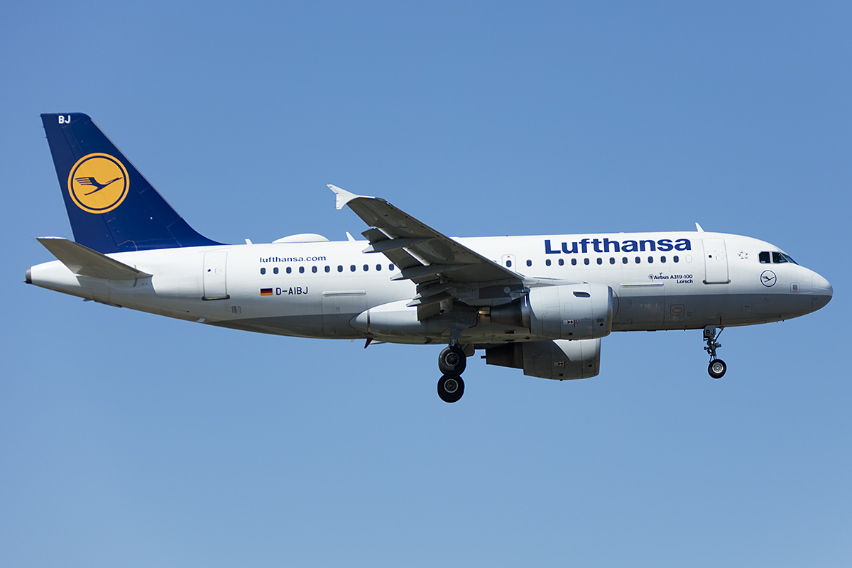 Lufthansa, D-AIBJ, Airbus, A319-112, 19.04.2019, FRA, Frankfurt, Germany 


