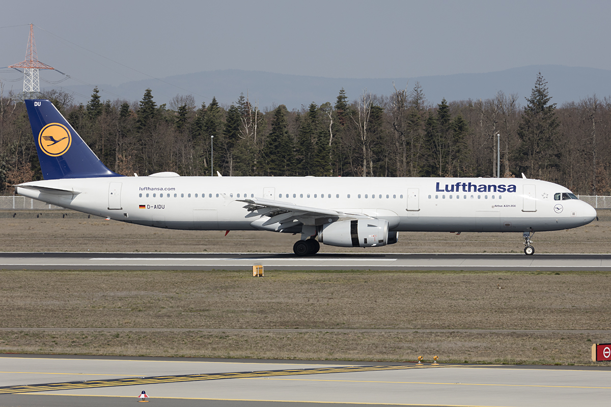 Lufthansa, D-AIDU, Airbus, A321-231, 31.03.2019, FRA, Frankfurt, Germany 




