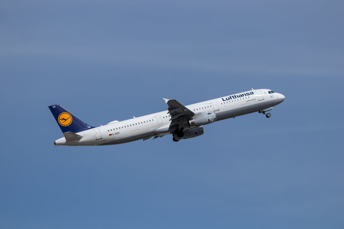 Lufthansa, D-AIDX, Airbus, 321-200, 03.04.2018, MUC, München, Germany, Flug: LH1802 nach Madrid