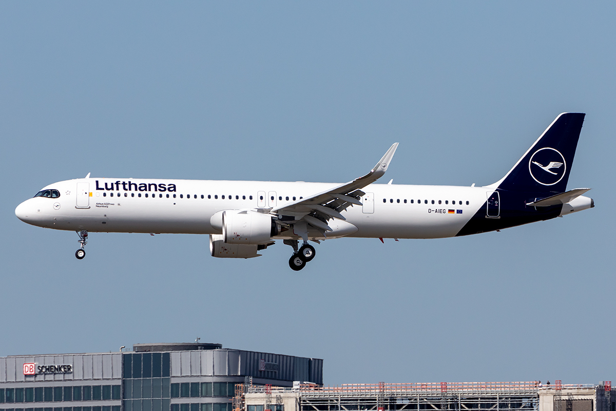 Lufthansa, D-AIEG, Airbus, A321-271NX, 29.03.2021, FRA, Frankfurt, Germany