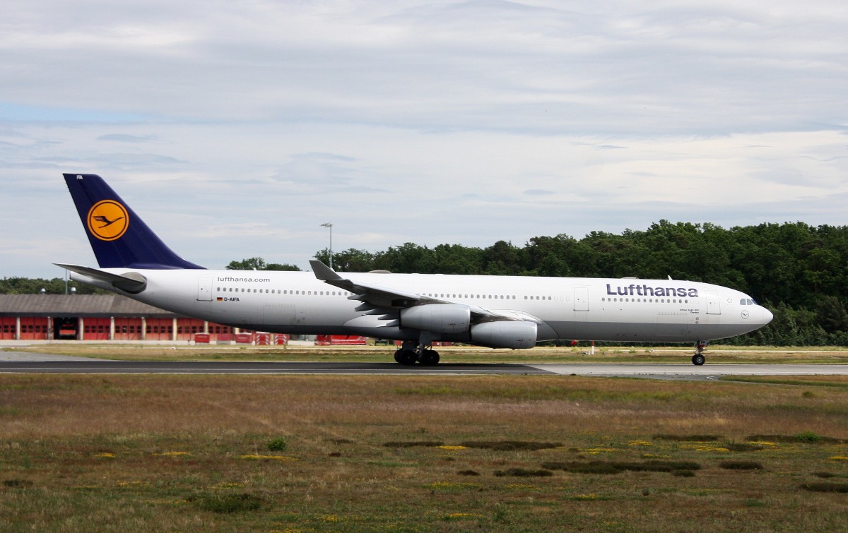 Lufthansa, D-AIFA, (c/n 352),Airbus A 340-313, 02.06.2015, FRA-EDDF, Frankfurt, Germany (Taufname :Dorsten). 