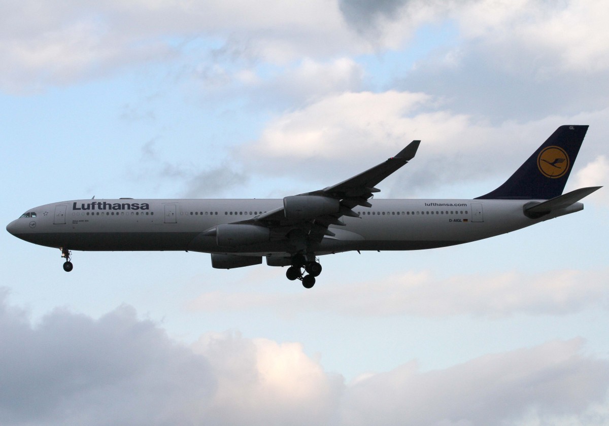 Lufthansa, D-AIGL  Herne , Airbus, A 340-300, 18.04.2014, FRA-EDDF, Frankfurt, Germany