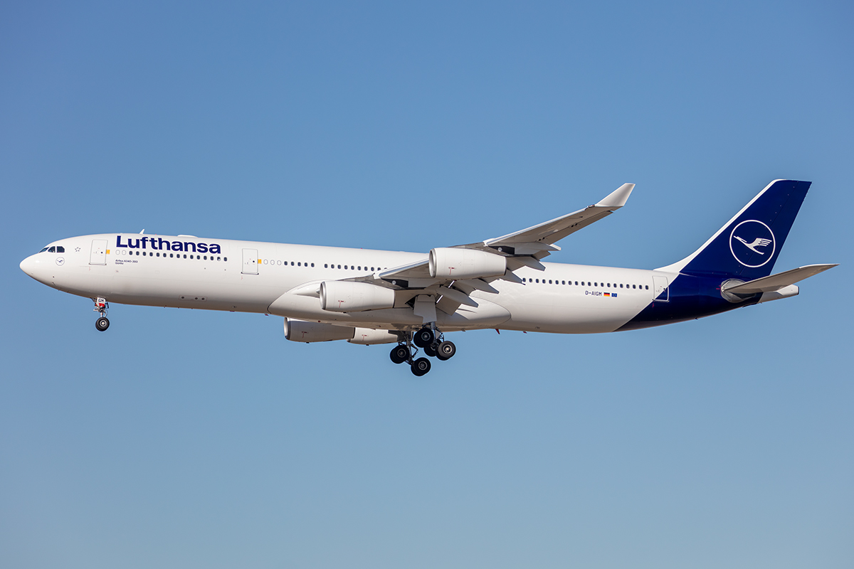 Lufthansa, D-AIGM, Airbus, A340-313 , 21.02.2021, FRA, Frankfurt, Germany