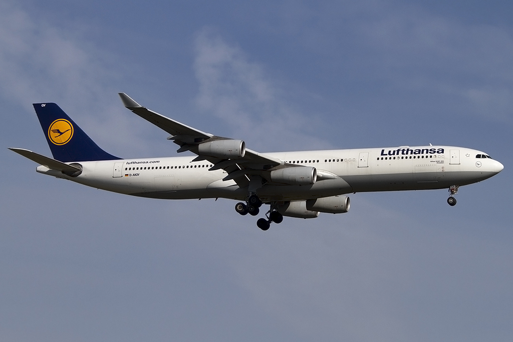 Lufthansa, D-AIGN, Airbus, A340-313, 19.04.2015, FRA, Frankfurt, Germany




