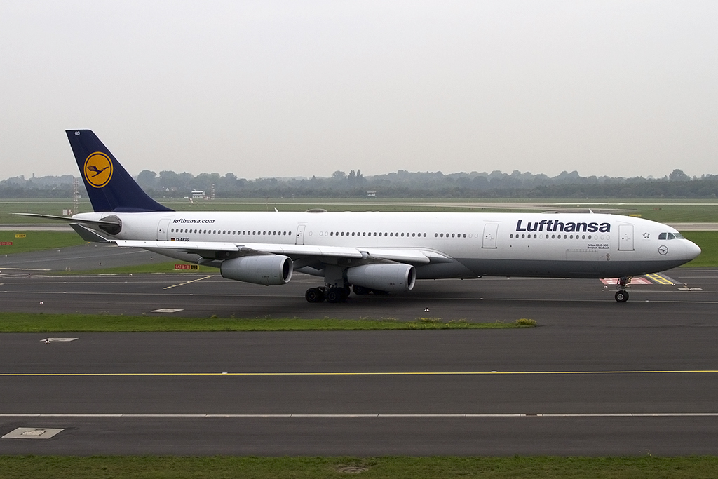 Lufthansa, D-AIGS, Airbus, A340-313, 08.10.2013, DUS, Düsseldorf, Germany 



