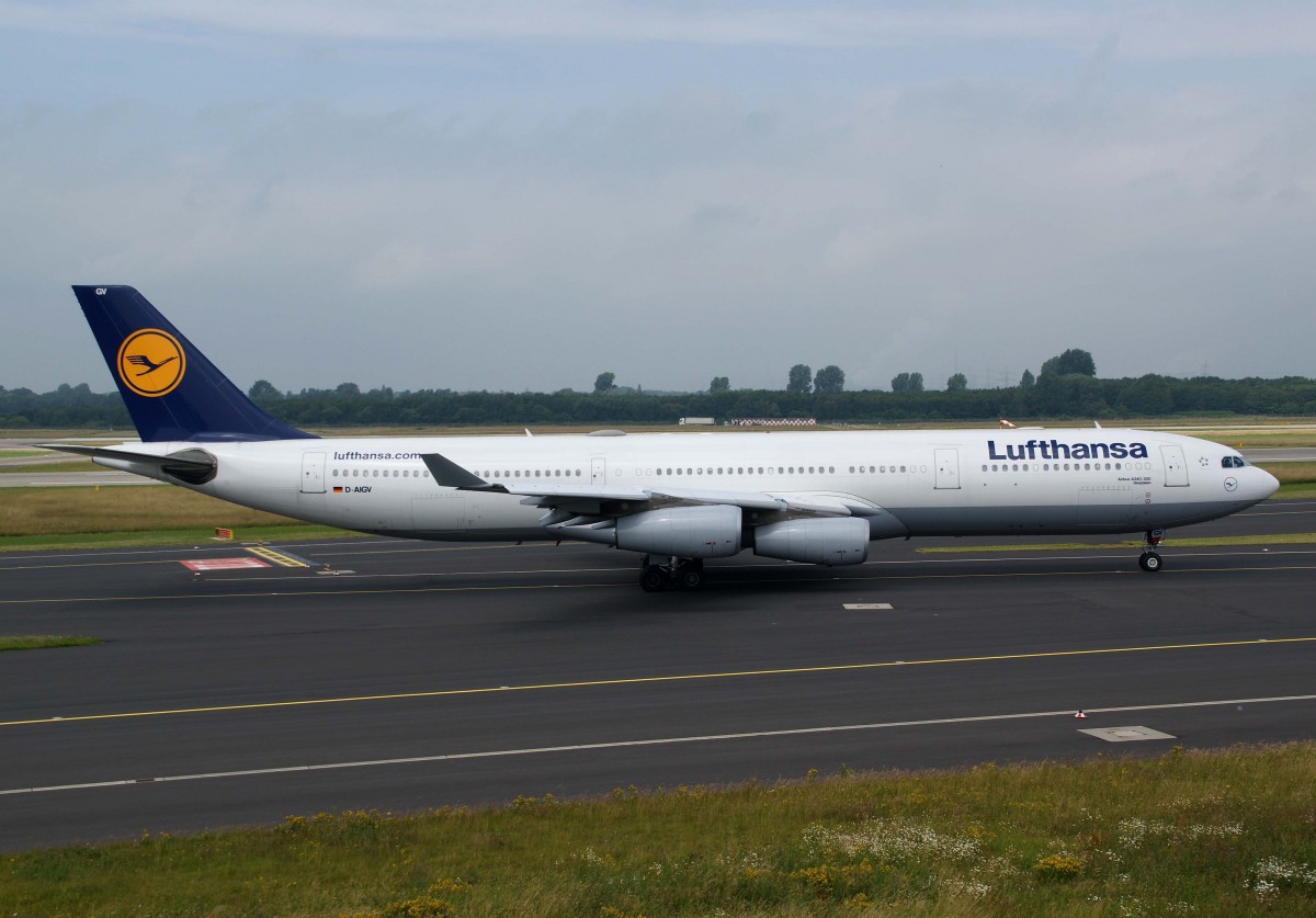 Lufthansa, D-AIGV  Dinslaken , Airbus, A 340-300, 01.07.2013, DUS-EDDL, Dsseldorf, Germany 