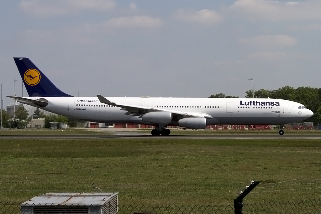 Lufthansa, D-AIGW, Airbus, A340-313, 04.05.2014, FRA, Frankfurt, Germany



