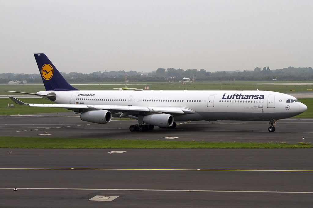 Lufthansa, D-AIGW, Airbus, A340-313, 08.10.2013, DUS, Düsseldorf, Germany 



