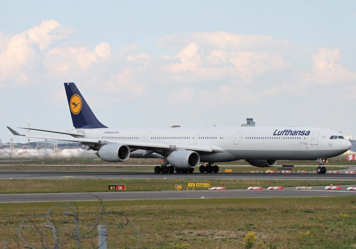 Lufthansa, D-AIHF  Lbeck , Airbus, A 340-600, 23.04.2014, FRA-EDDF, Frankfurt, Germany 