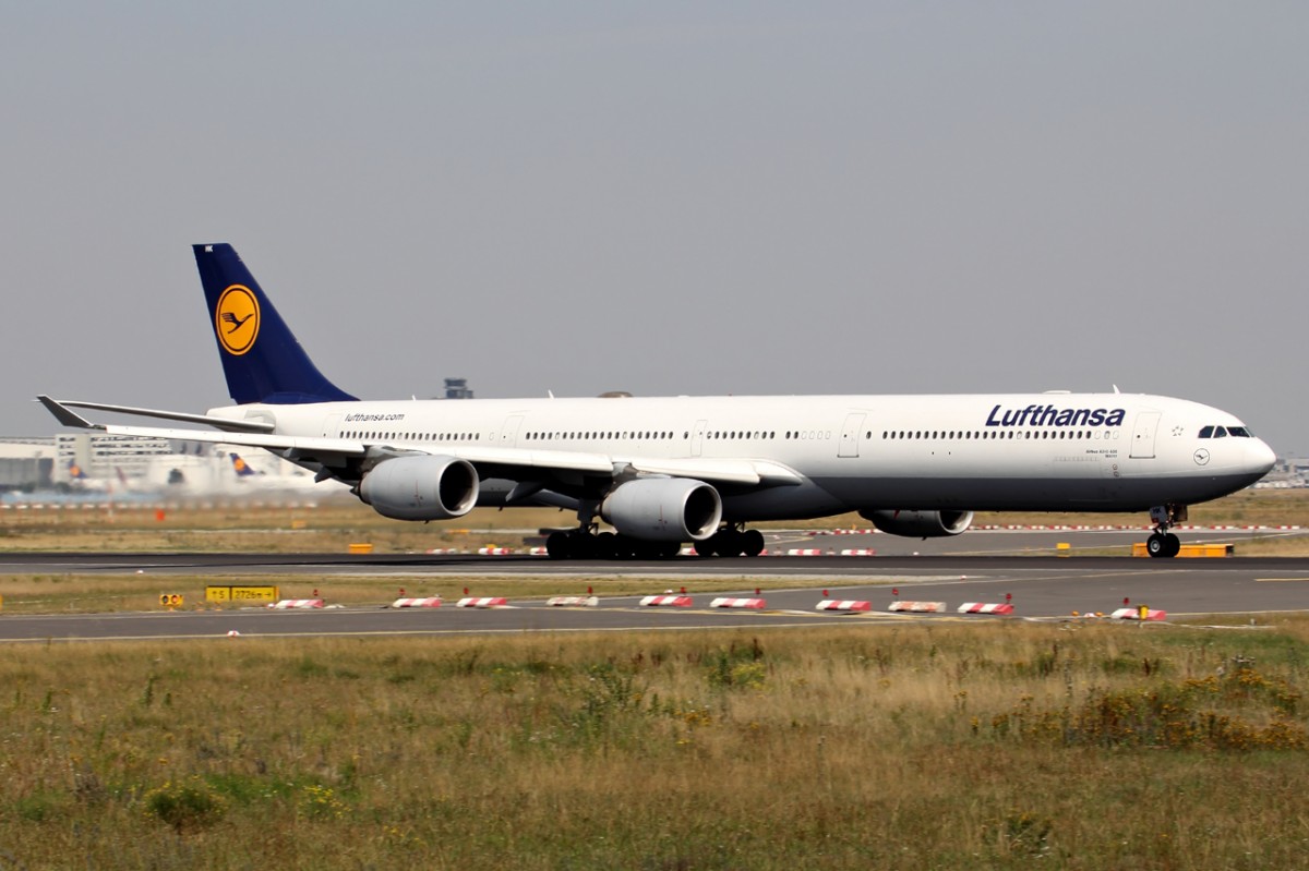 Lufthansa D-AIHK beim Start in Frankfurt 19.7.2014