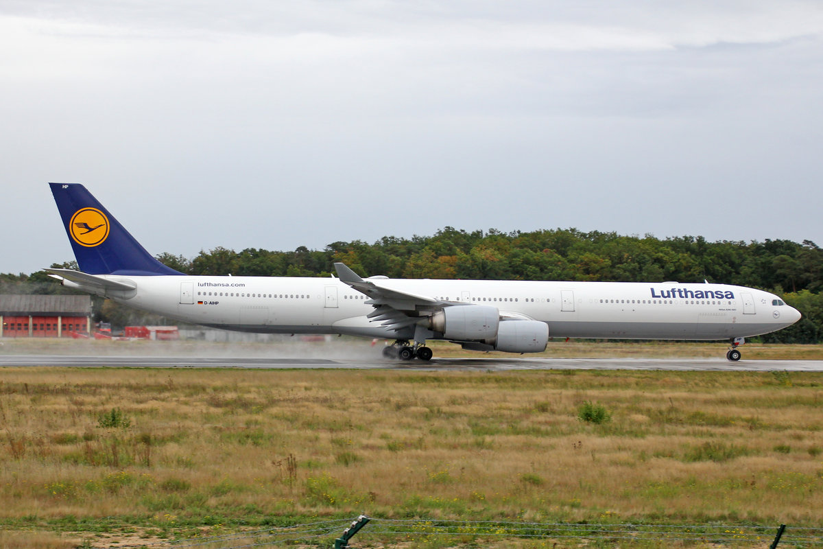Lufthansa, D-AIHP, Airbus A340-642, msn: 771, 29.September 2019, FRA Frankfurt, Germany.