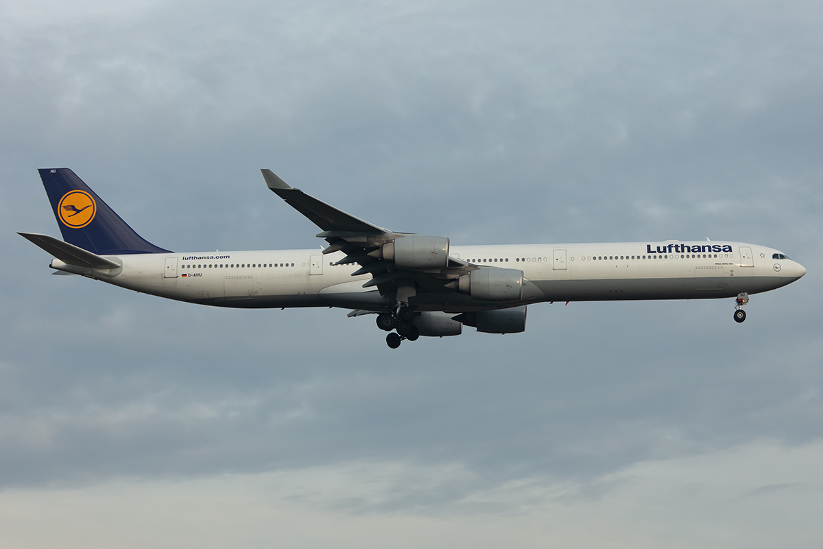 Lufthansa, D-AIHU, Airbus, A340-642X, 24.11.2019, FRA, Frankfurt, Germany





