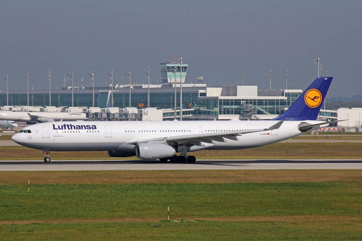 Lufthansa, D-AIKN, Airbus A330-343X, 25.September 2016, MUC München, Germany.