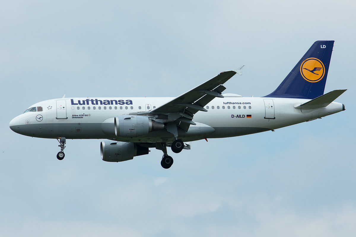 Lufthansa, D-AILD, Airbus, A319-114, 01.05.2019, MUC, München, Germany





