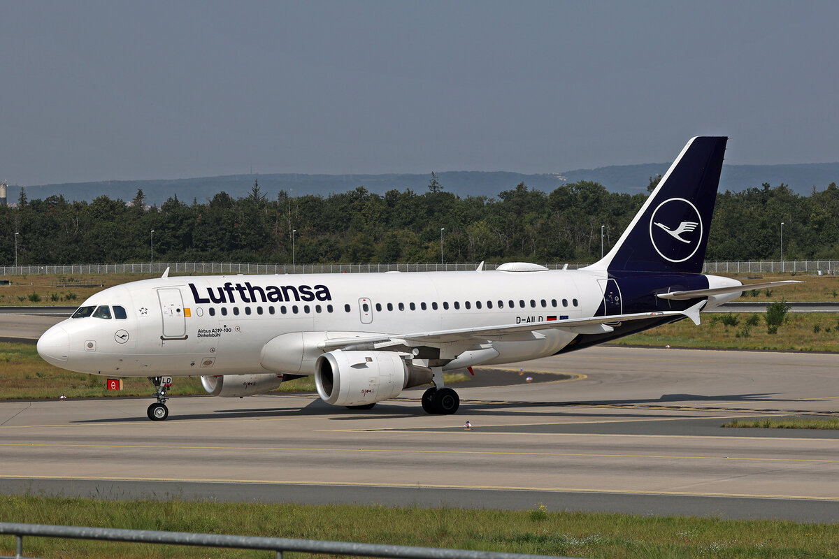 Lufthansa, D-AILD, Airbus A319-114, msn: 623,  Dinkelsbühl , 15.August 2025, FRA Frankfurt, Germany.